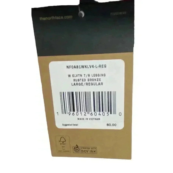 Northface Women’s 7/8 Legging Flash Dry Rusted Bronze Large NWT - Picture 6 of 8